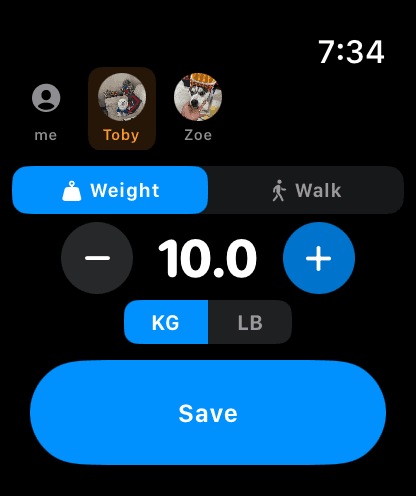 Log it straight from Apple Watch